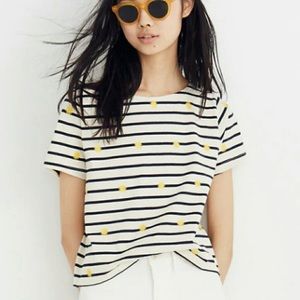 Madewell Embroidered Sun Setlist Boxy Top Striped